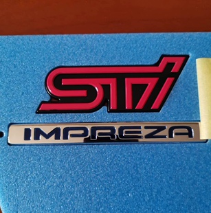 适用于斯巴鲁翼豹七八九十代STI车标IMPREZA尾门字母标后标志原厂