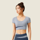 运动上衣女健身 带胸垫跑步训练服T恤夏季 ckuz瑜伽服短袖 2025新款