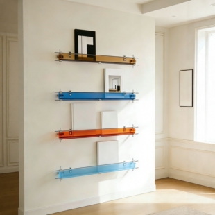 亚克力光轴杂志架家用客厅背景墙壁挂书画报架装饰展示架海报架