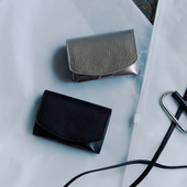 日系小众设计Maison Sbond真皮卡包男女小巧简约零钱包三折硬币包