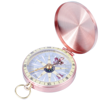 嘉格怀表式指北针翻盖高精度防水