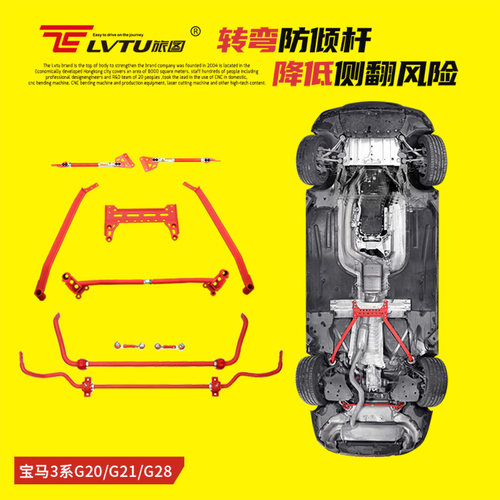宝马3系G20/G28平衡杆防倾杆顶吧