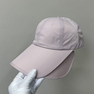 遮阳帽女防晒防紫外线夏薄款速干帽子男款钓鱼帽大帽檐海边鸭舌帽