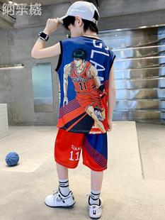 比赛训练背心球衣男女童表演服专业订做 小学生定制儿童篮球服套装
