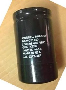 CORNELL 美国大D 3300uf400VDC DCMCE1650 螺柱电解电容器3300UF