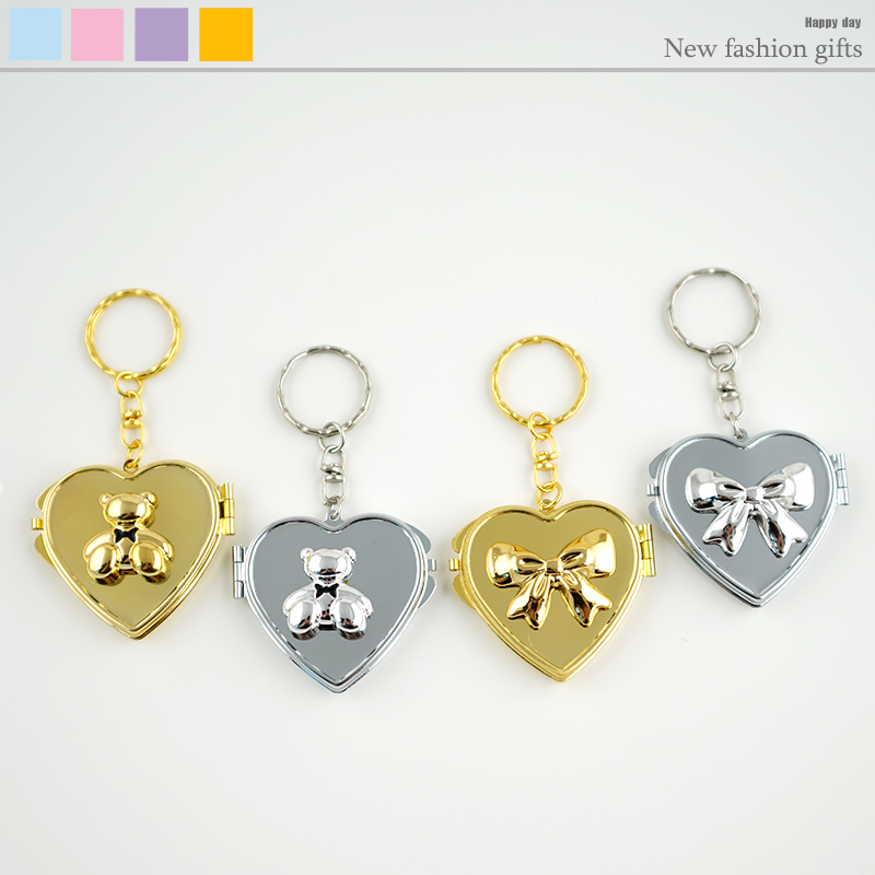 DIY韩国ins小众银色蝴蝶结钥匙扣