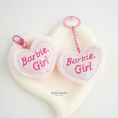 ins可爱少女心毛绒爱心挂件包包装 饰创意钥匙扣挂饰配饰礼物汽车