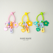 小红书ins新款 立体太阳花高级网红车载挂链挂件包 手作汽车钥匙扣