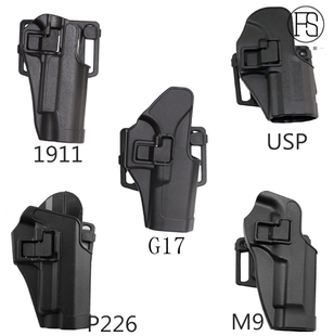 正品战术快拔手枪套M1911.M92.P226.USP.格洛克G17塑料腰套