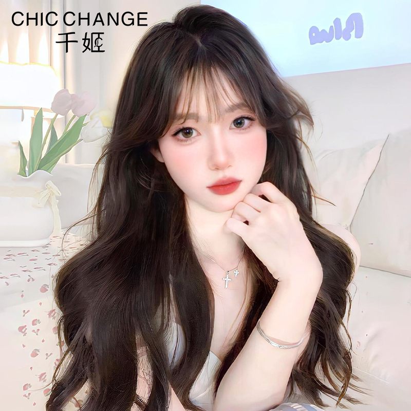 千姬全真人发大波浪假发