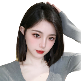 假发片mono网透气辫子发假发隐形增发量蓬松补发片真发遮头顶白发