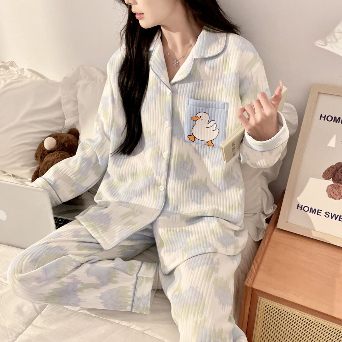 月子服春秋冬季加厚产后喂奶