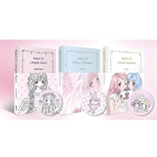 韩国domi卡通小众diy咕卡素材甜美少女32张贴纸INS风手帐拼贴纸书