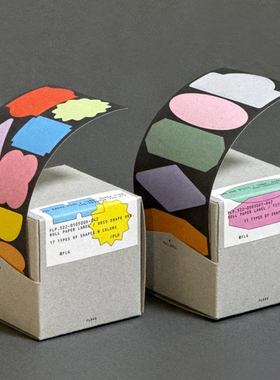 韩国flagg 可写字 手帐素材切模装饰贴纸胶带 纸卷标签贴拼贴