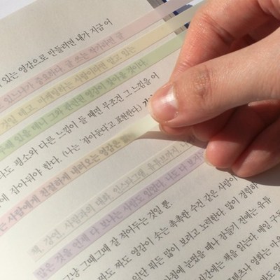 韩国BeonD极细长条索引贴重点贴