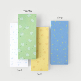 韩国OAB 夏天备忘便签本留言本拍纸本