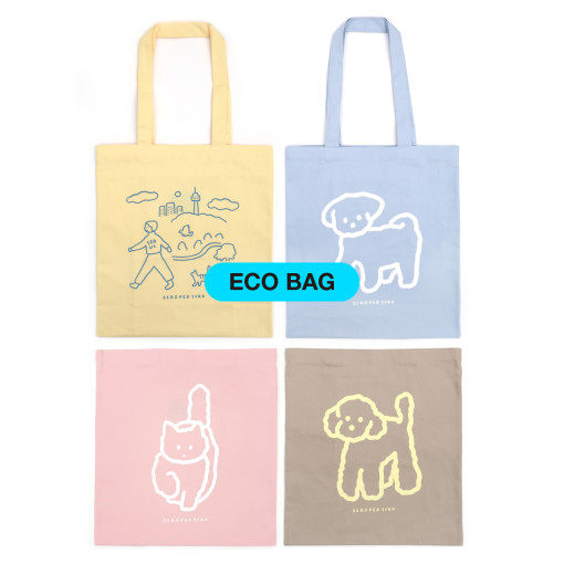 韩国zeroperzero设计师插画帆布袋EcoBag手提环保袋可爱购物包袋