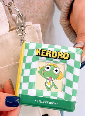 韩国keroro军曹 小号证件照相册贴纸印章收纳册吊饰 SEALBOOK