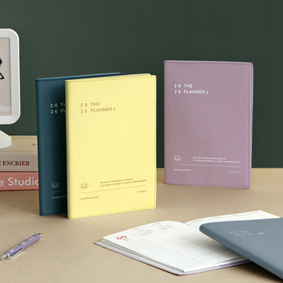 【韩国原装进口正品】Iconic复古商务2026年插袋周计划日程记事本