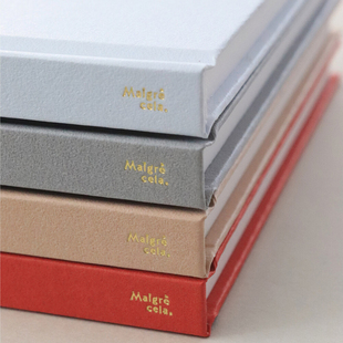 韩国Malgrecela 金字硬面6个月精装时间轴日程本周计划本Schedule