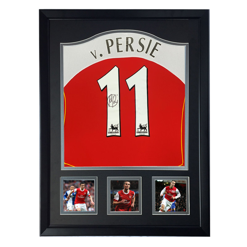 阿森纳 罗宾范佩西亲笔签名足球服球衣含sa证书