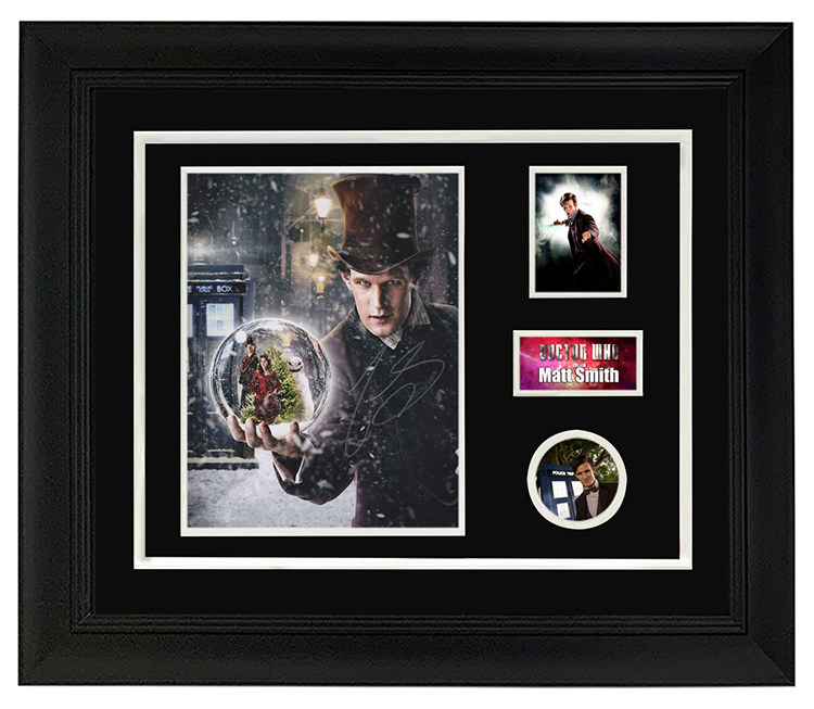 马特史密斯 神秘博士11th 第十一任 亲笔签名照片 裱框含证书