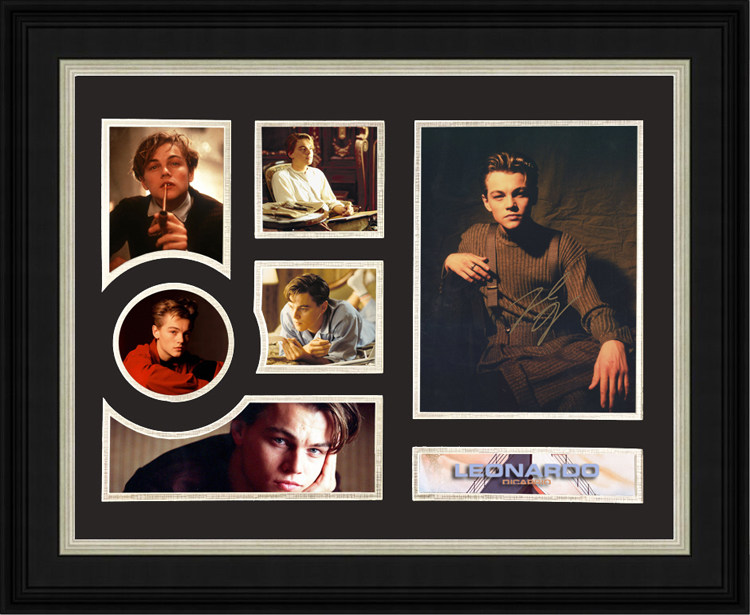 收藏 莱昂纳多迪卡普里奥 亲笔签名 照片裱框20寸 含sa证书 周边