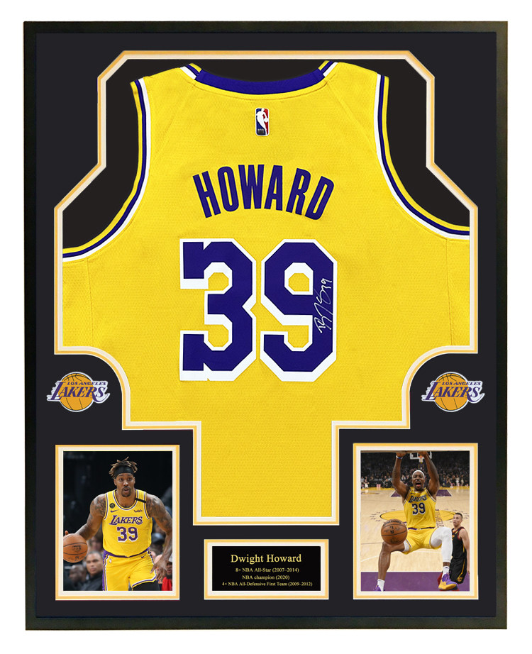 湖人队 霍华德亲笔签名39号球衣 裱框 带证书 收藏