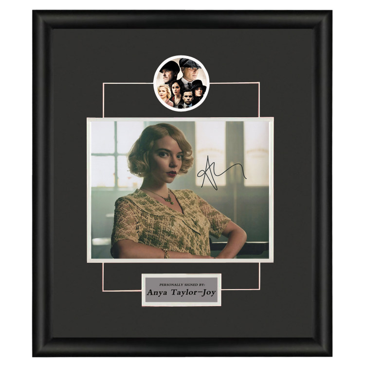 浴血黑帮剃刀党安雅泰勒乔伊亲笔签名照片剧照含证书裱框