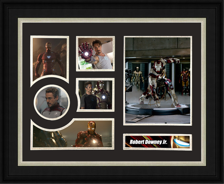 小罗伯特唐尼 钢铁侠 亲笔签名照片裱框20寸 含sa证书 漫威 复联