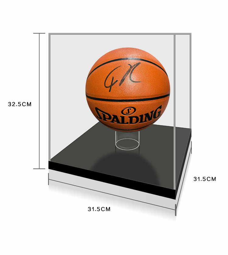 字母哥 阿德托昆博亲笔签名 斯伯丁篮球 带展示盒 含证书收藏