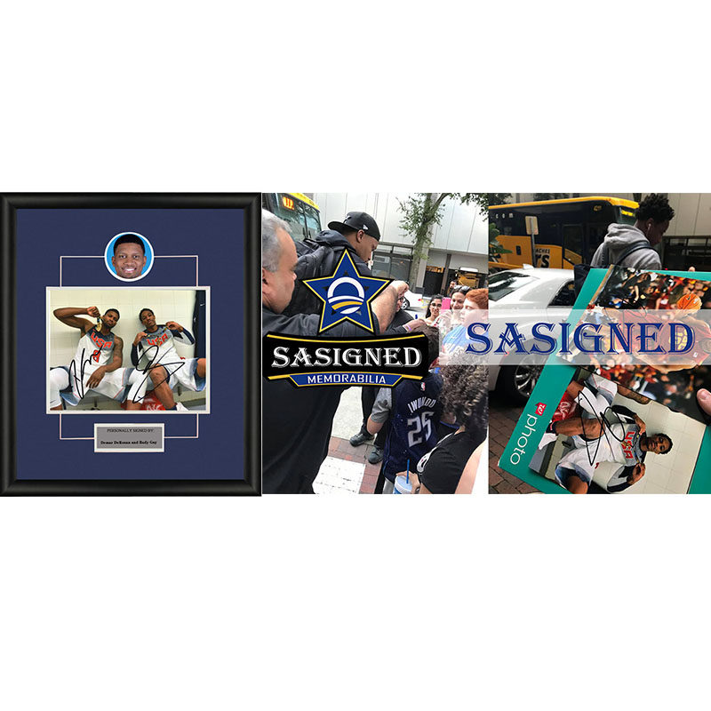 鲁迪盖伊 德罗赞  亲笔签名 照片裱框 含sa证书sa proof