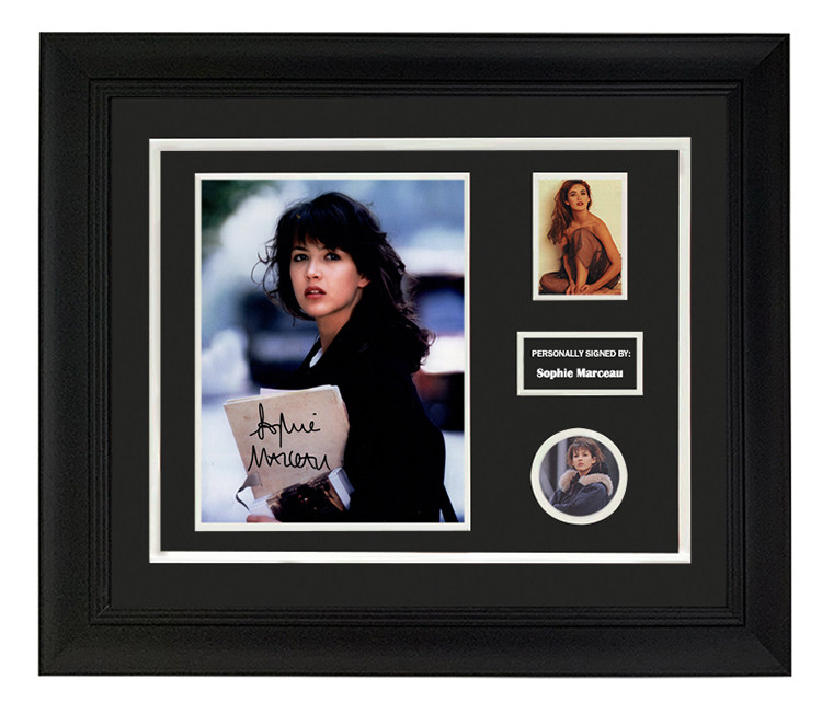 收藏 苏菲玛索 女神 亲笔签名照片裱框 含sa证书 心动的感觉