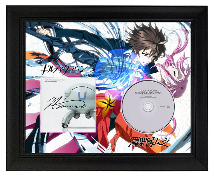 泽野弘之 罪恶王冠拔剑神曲 日本作曲家 亲笔签名 裱框含sa证书