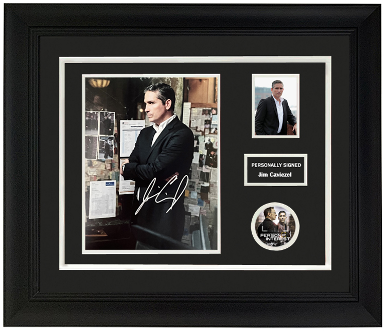 收藏周边 詹姆斯卡维泽 亲笔签名 照片裱框 含sa证书 疑犯追踪poi