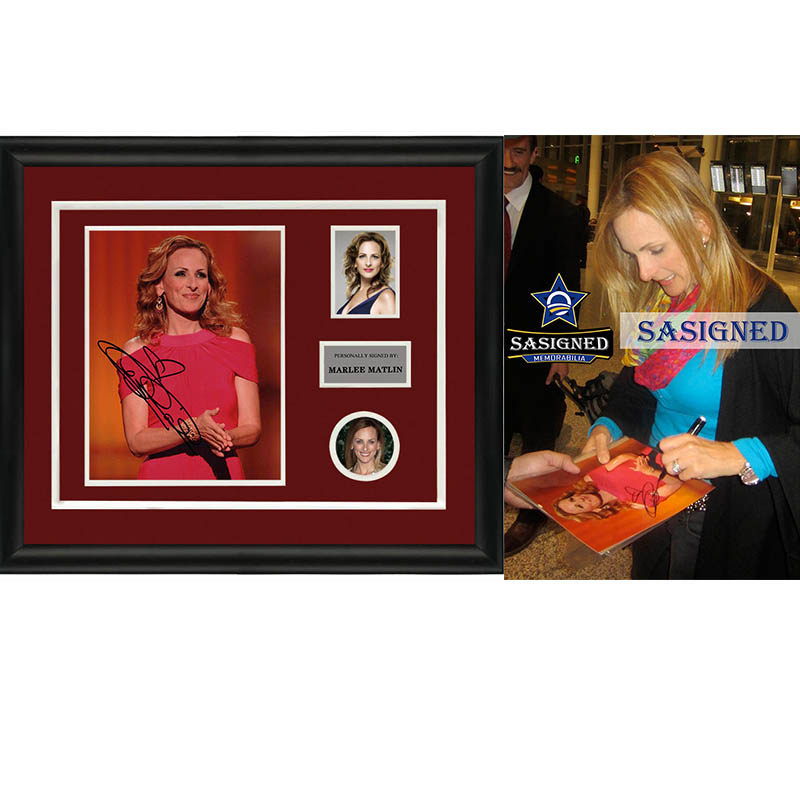 玛丽玛特琳  亲笔签名照片裱框 含sa证书 sa proof