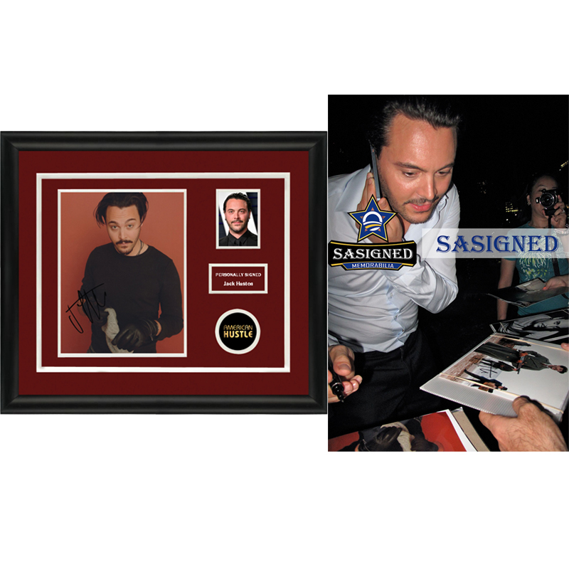 收藏 杰克休斯顿 美国骗局 亲笔签名 照片裱框 含sa证书 sa proof