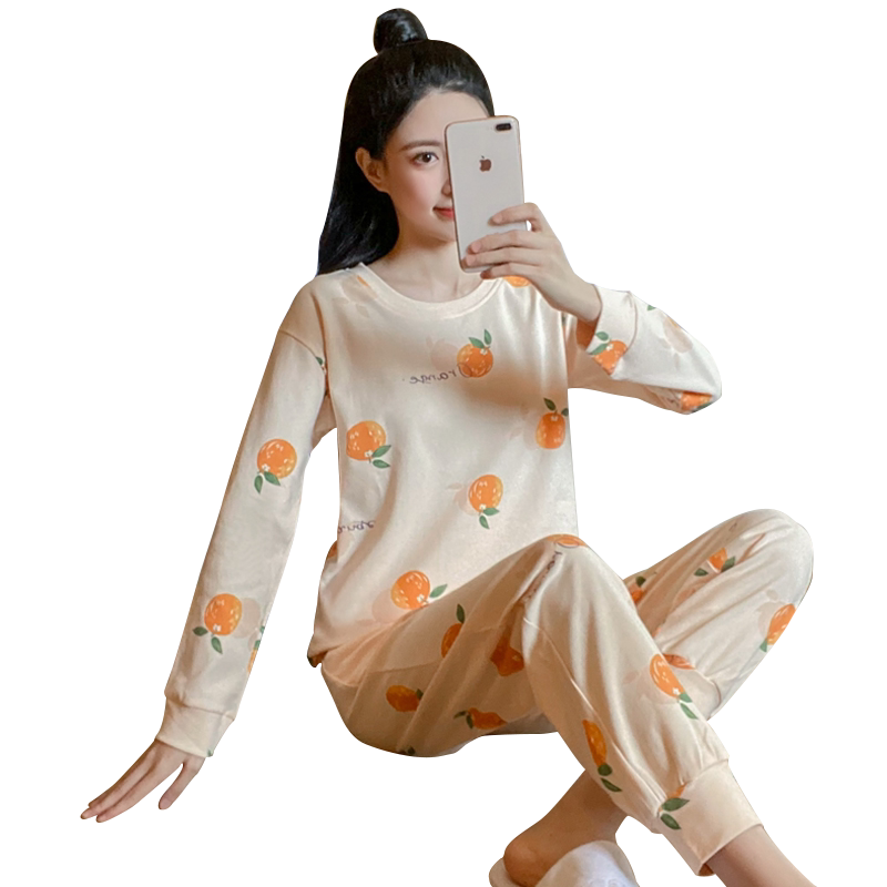 睡衣女士纯棉2022年新款长袖长裤