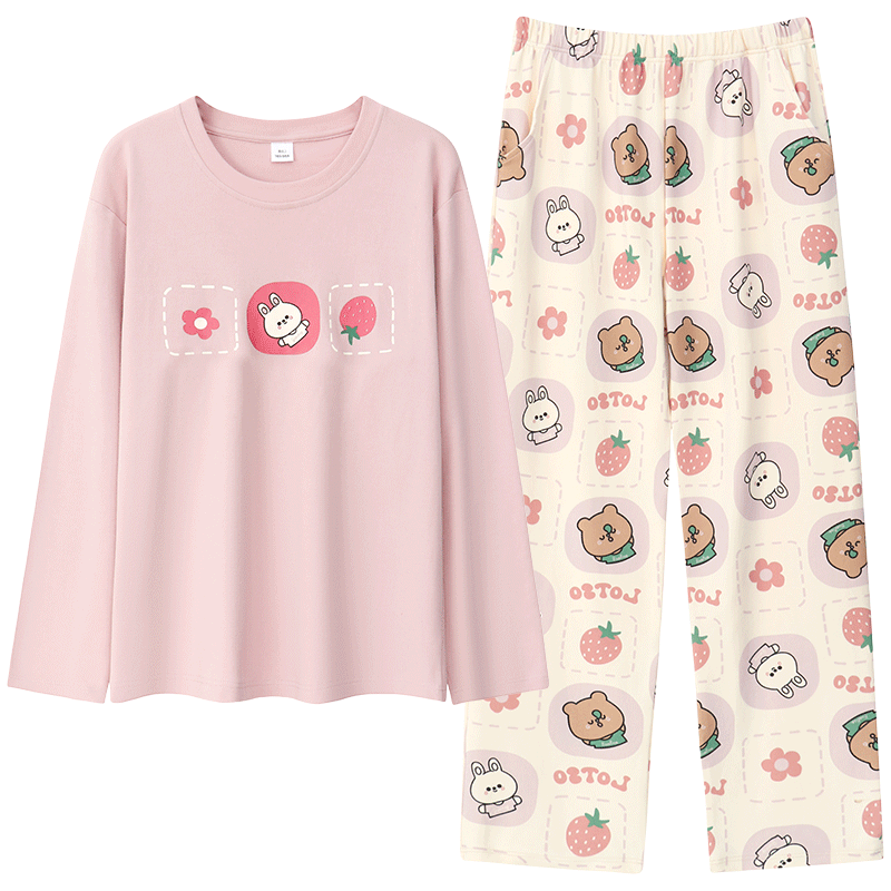 纯棉简约减龄家居服套装