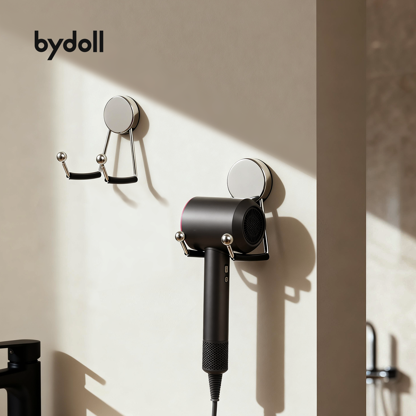 吸盘不锈钢吹风机架卫生间浴室电吹风免打孔壁挂风筒收纳置物挂架,家庭/个人清洁工具,吹风机置物架,淘宝优惠券,粉丝福利购,淘宝优惠卷