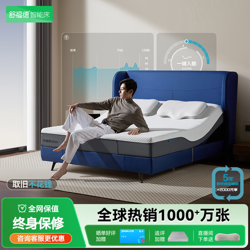 舒福德高奢智能床垫S700腰部呵护