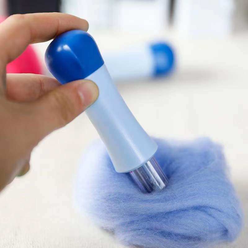 양모 도금 펠트 찌르기 바늘 수제 DIY 도구 찌르기 바늘 3 머리 7 머리 바늘 조합 찌르기 펜 개 머리 고양이 펠트