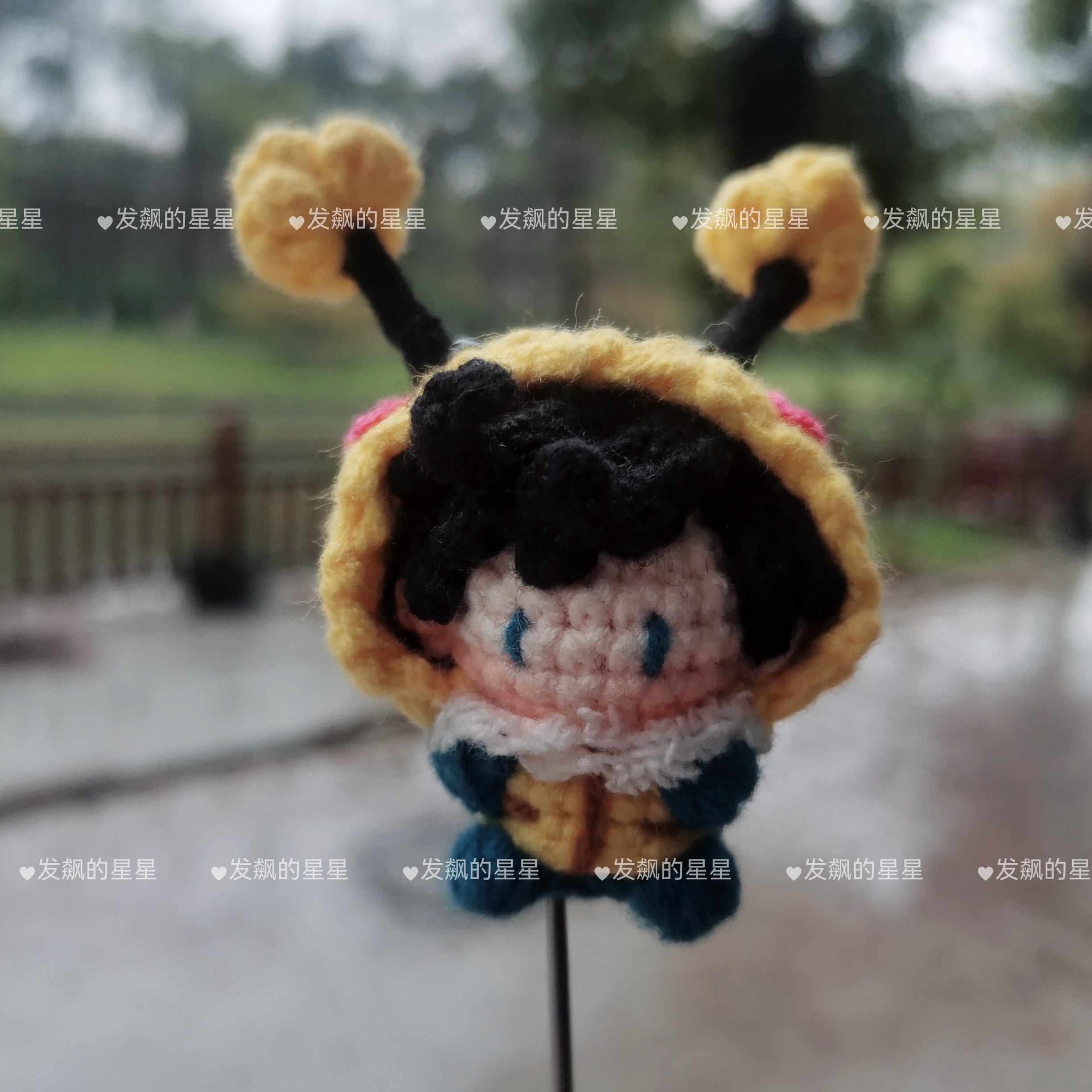 原创成品英雄联盟雪原双子小蜜蜂努努手工钩织玩偶挂件生日礼物