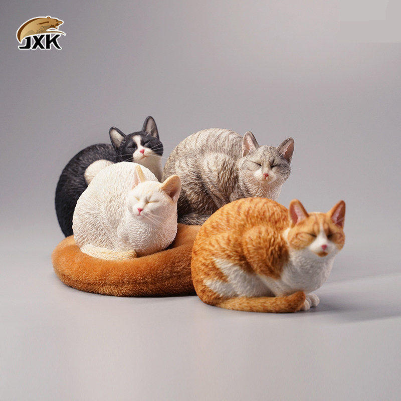 JXK官方正品1/6嗜睡猫仿真模型创意手办治愈系猫咪摆件送礼收藏品图片