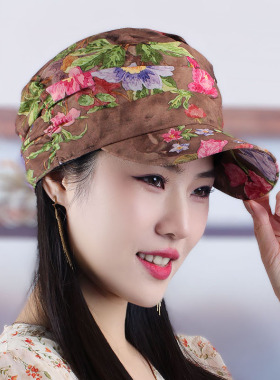 杏莲花鸭舌休闲甜美女四季花朵