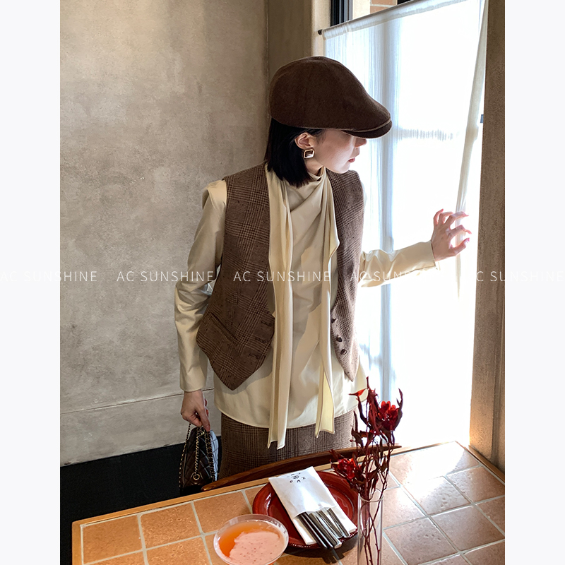 SUNSHINE原创设计冬季复古马甲