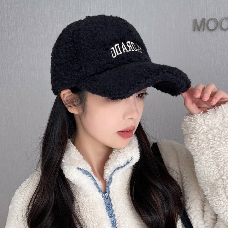 【品质毛绒鸭舌帽】显脸小