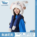 迪士尼秋冬保暖帽子朱迪尼克一捏会动 耳朵情侣可爱女疯狂动物城