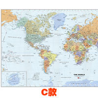 2026 English World Map Wall stickers, Office wall paintings, living room background wall paintings, Study and Bedroom decorative paintings thumbnail 5