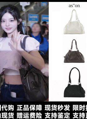 现货 Minju 朴敏珠 李茶仁同款代购ason机车风PU单肩包流浪包